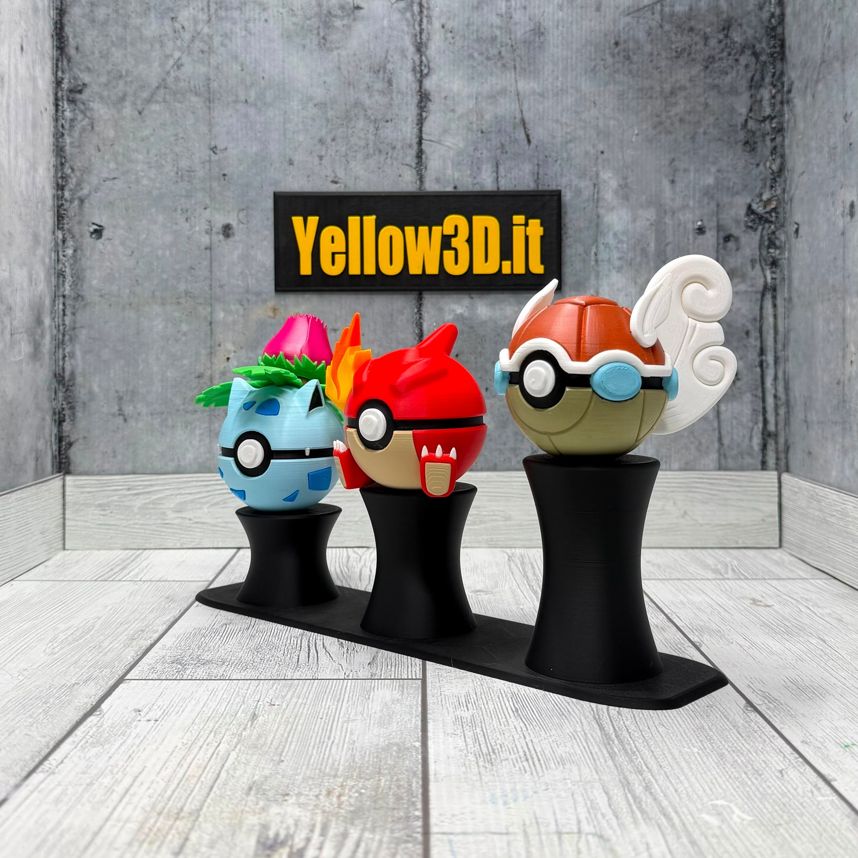 Evoluzione Intermedia Trio Pack: Il Bundle - 3 Fusionballs + 1 Stand a Colonna Triplo