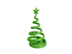 Albero di Natale a Spirale - Yellow 3D - Festività Stagionale