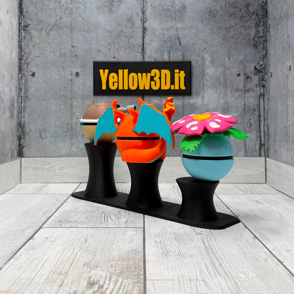 Evoluzione Finale Trio Pack: Il Bundle - 3 Fusionballs + 1 Stand a Colonna Triplo