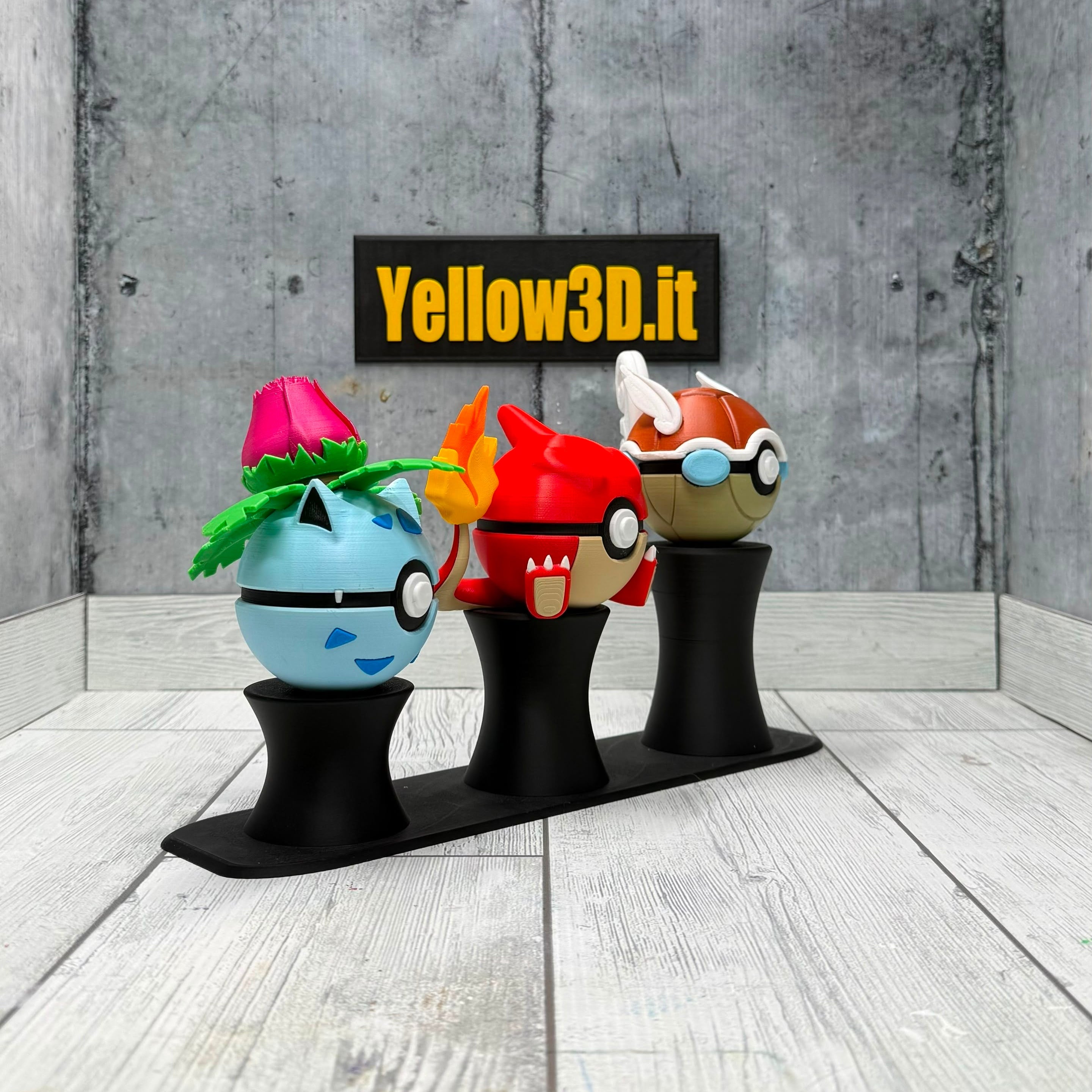 Evoluzione Intermedia Trio Pack: Il Bundle - 3 Fusionballs + 1 Stand a Colonna Triplo