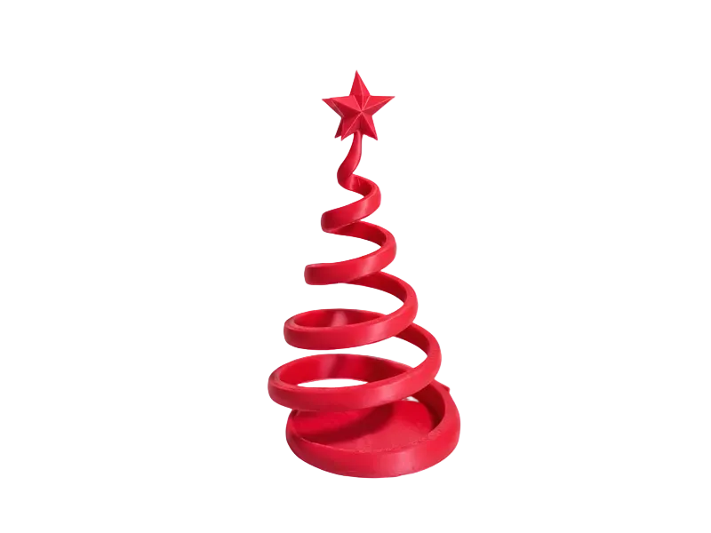Albero di Natale a Spirale - Yellow 3D - Festività Stagionale