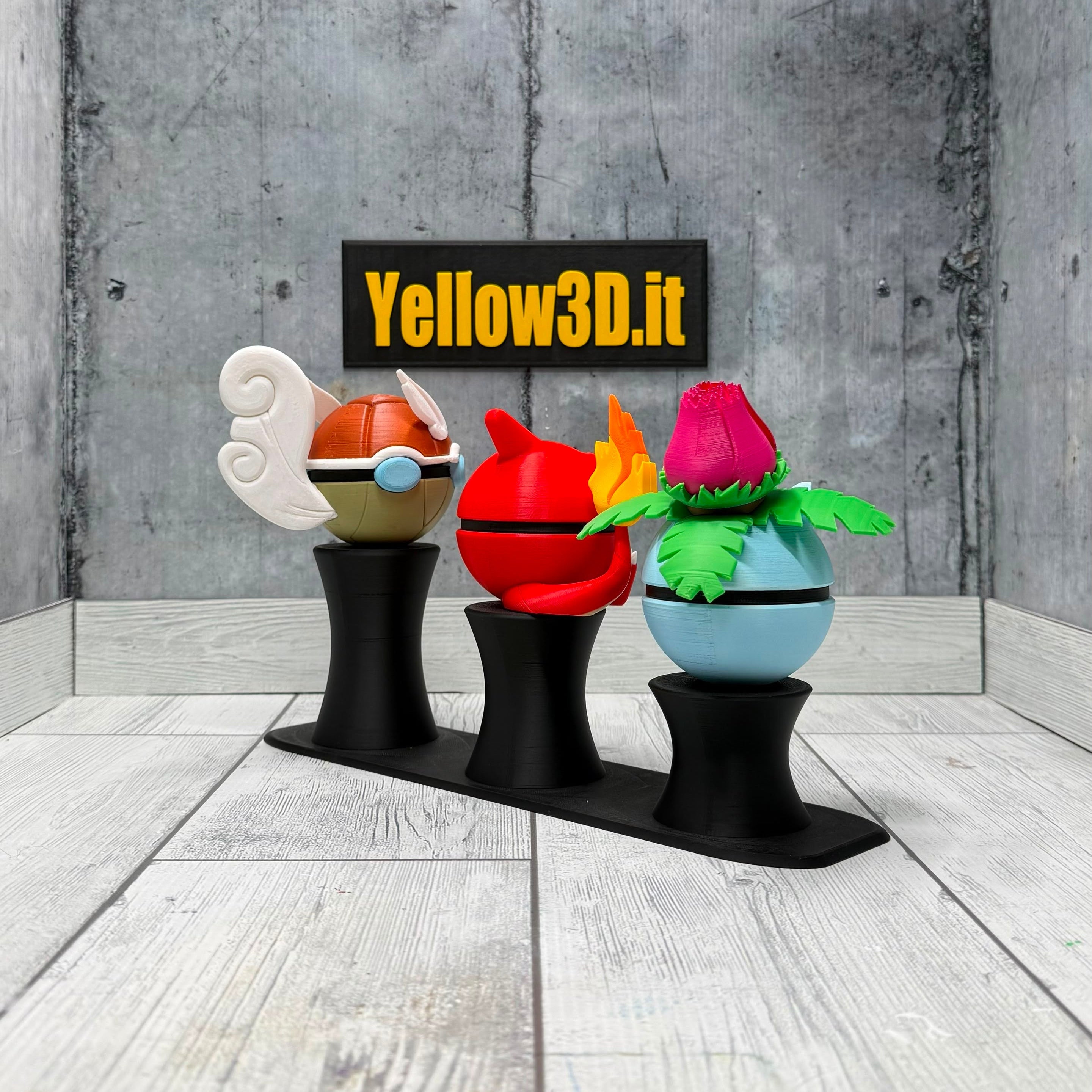 Evoluzione Intermedia Trio Pack: Il Bundle - 3 Fusionballs + 1 Stand a Colonna Triplo