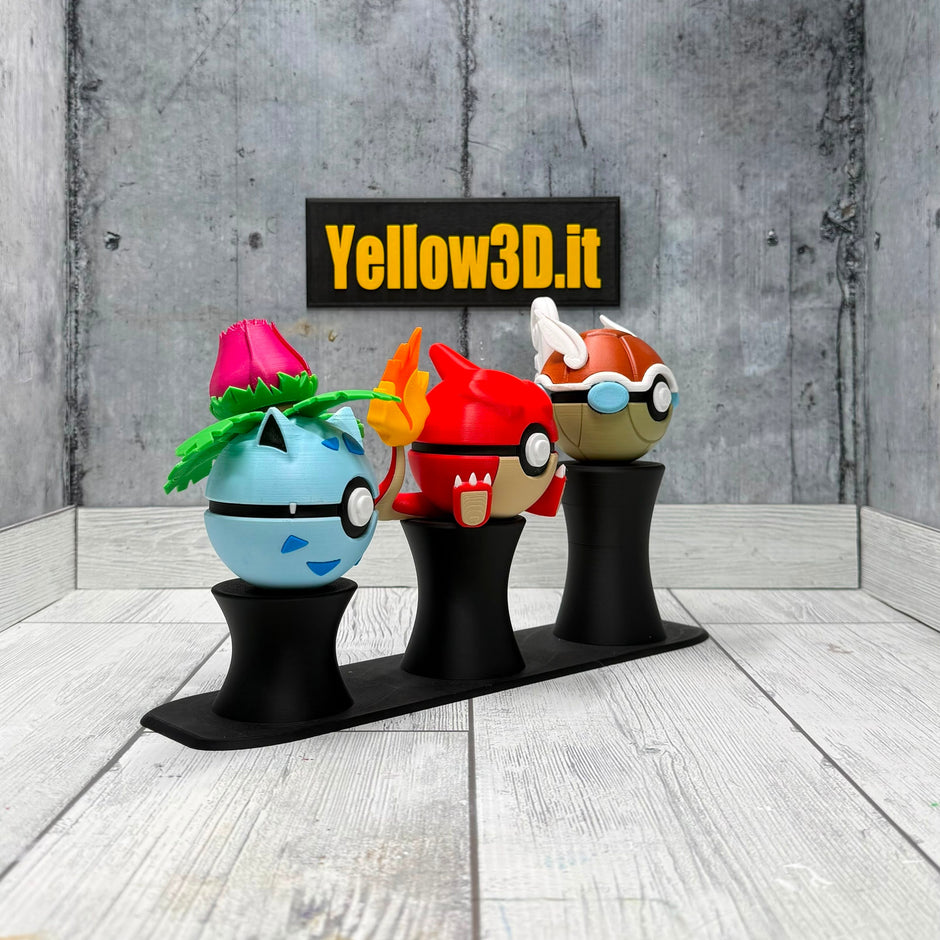 Evoluzione Intermedia Trio Pack: Il Bundle - 3 Fusionballs + 1 Stand a Colonna Triplo