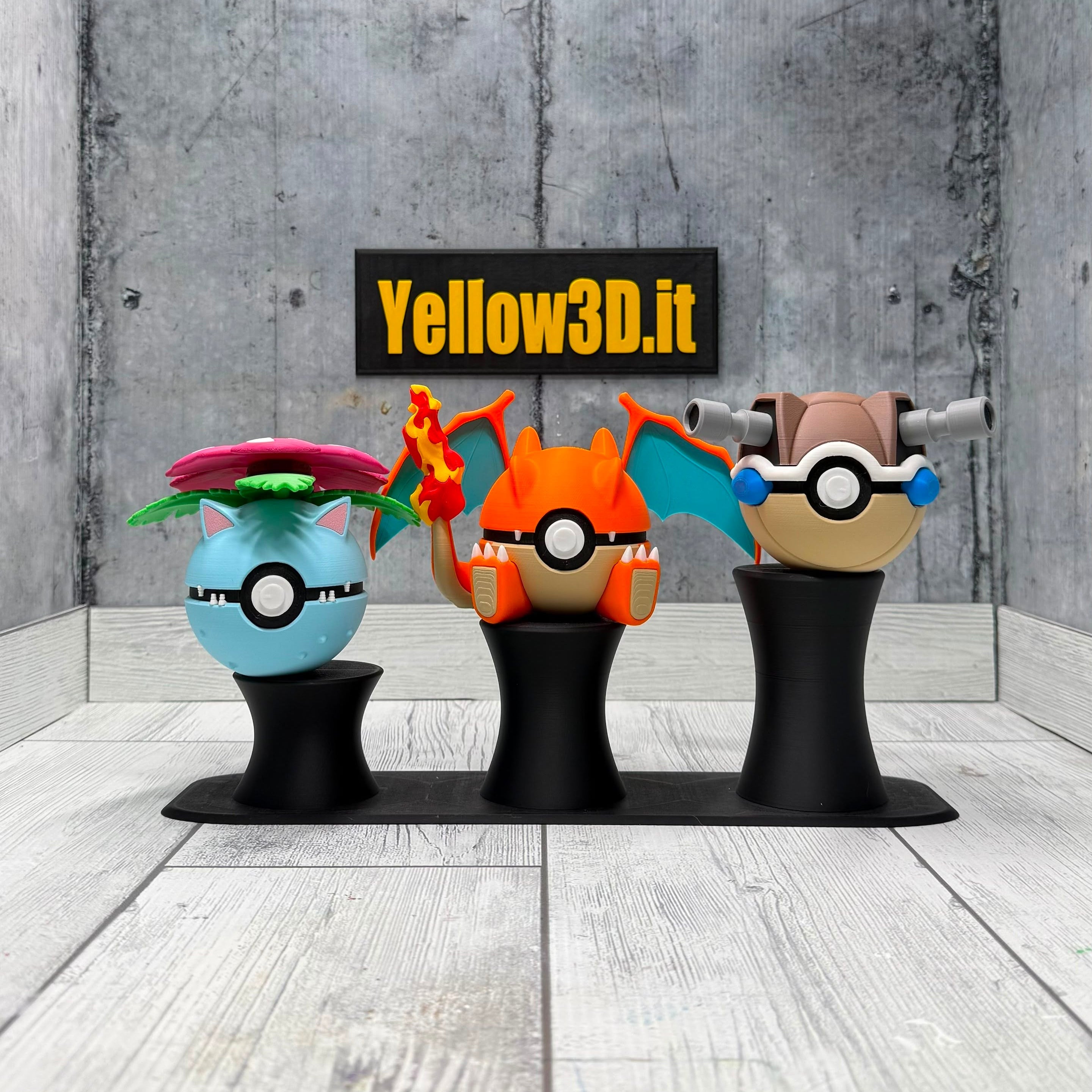 Evoluzione Finale Trio Pack: Il Bundle - 3 Fusionballs + 1 Stand a Colonna Triplo