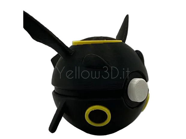 384. Rayquaza Shiny Fusionball Fanart - Yellow 3D