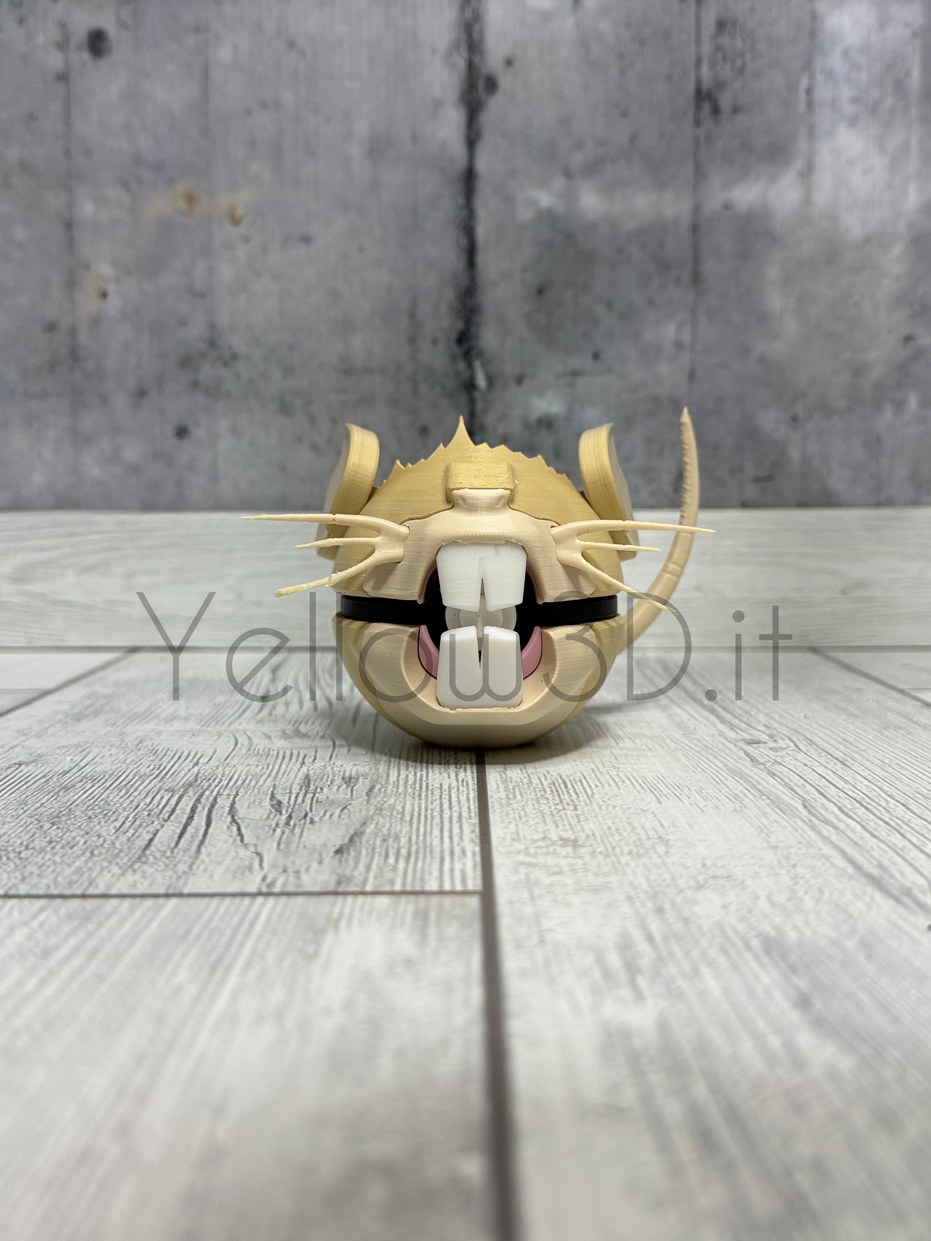 020. Raticate Fusionball Fanart