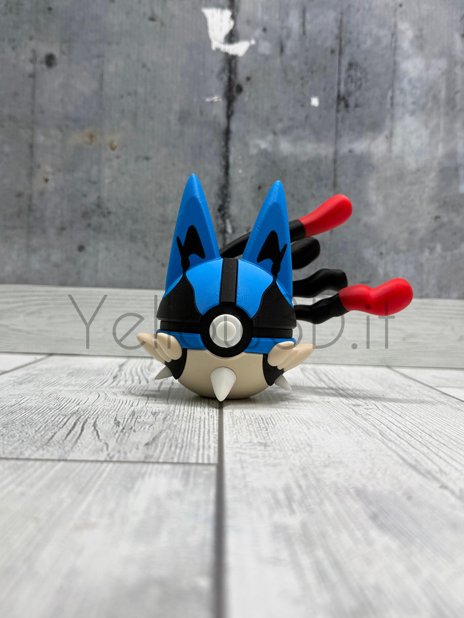 448. MegaLucario Fusionball Fanart