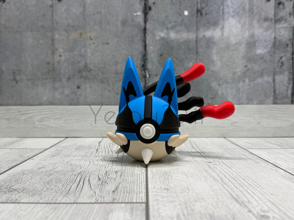 448. MegaLucario Fusionball Fanart