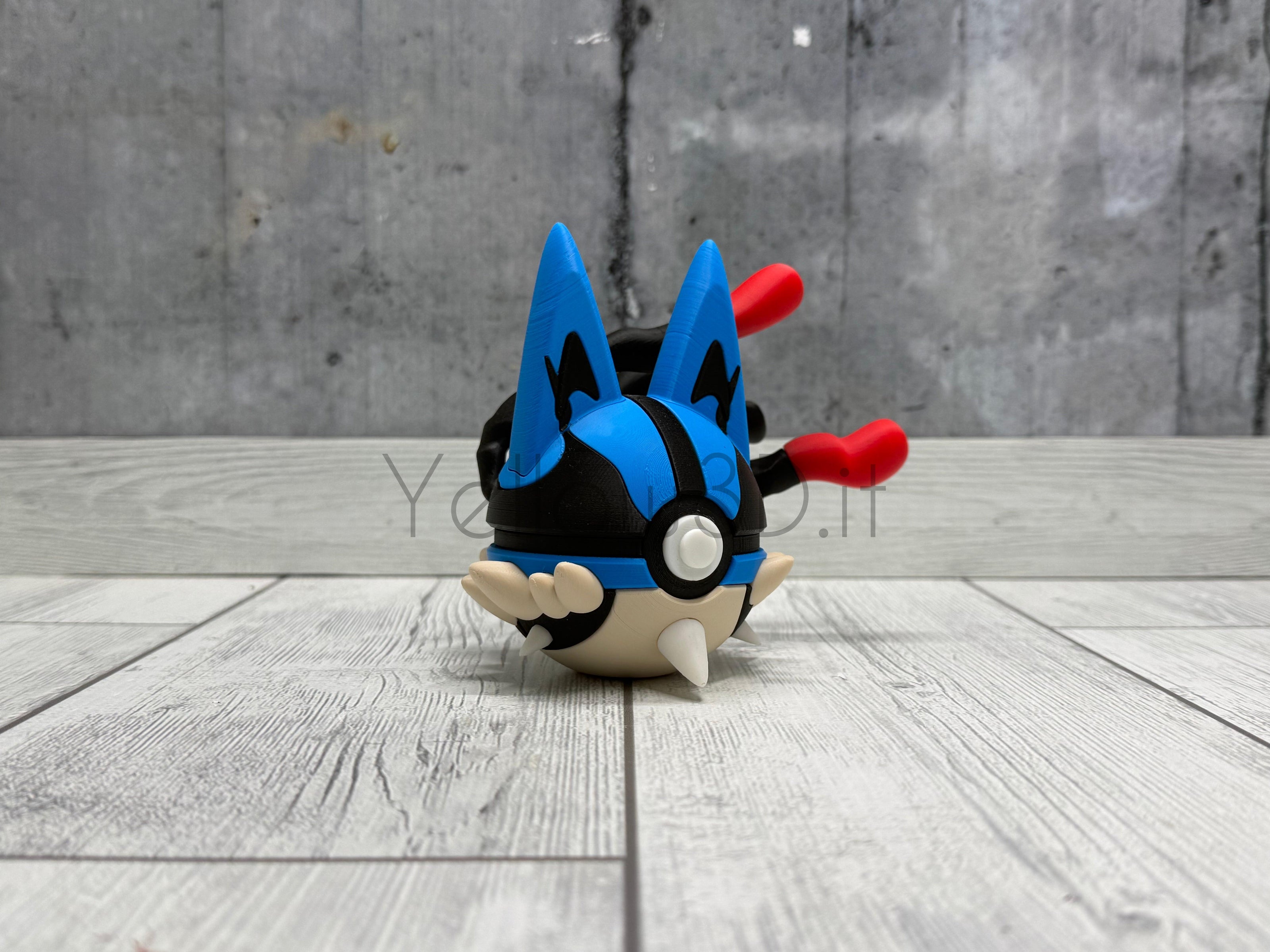 448. MegaLucario Fusionball Fanart