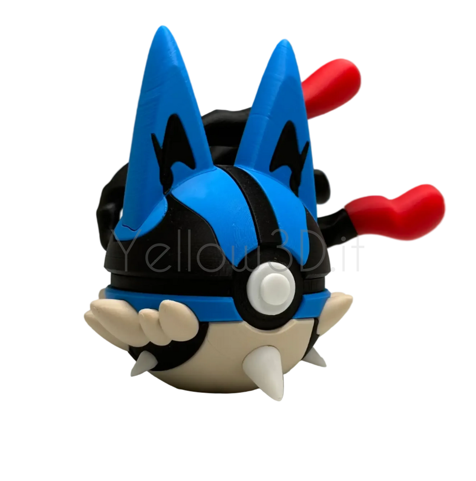 448. MegaLucario Fusionball Fanart