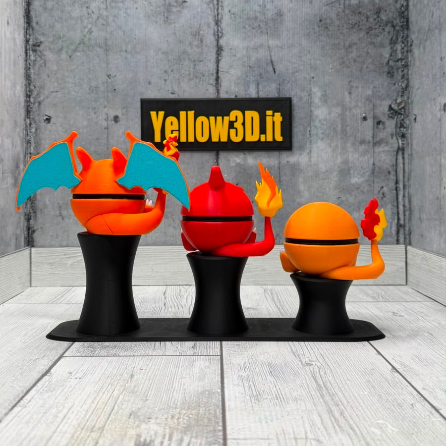 Tipo Fuoco Pack: Il Bundle di Tipo Fuoco - Fusionballs + Stand a Colonna Triplo