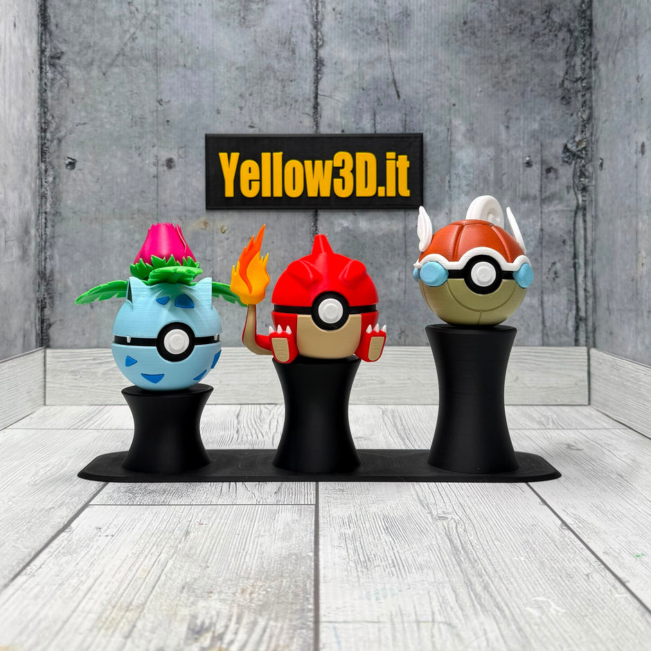 Evoluzione Intermedia Trio Pack: Il Bundle - 3 Fusionballs + 1 Stand a Colonna Triplo