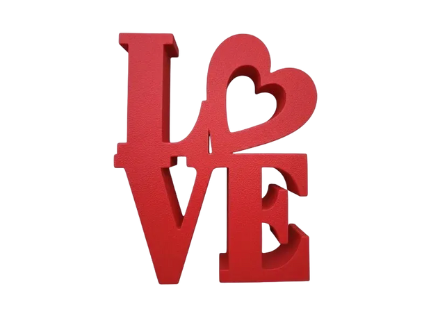 Love - Yellow 3D - Valentine 's day